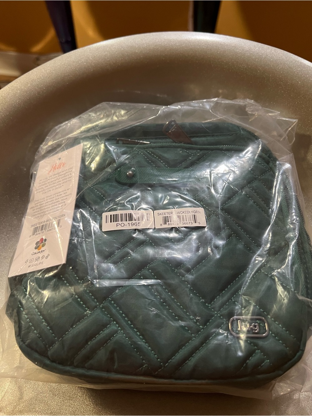 Lug Skeeter Crossbody in Wickedly Green NWT